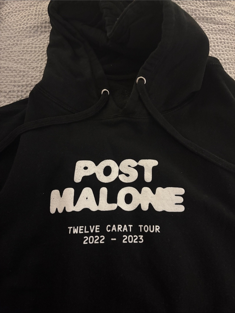Post Malone Black 'Twelve Carat Tour 2022-2023' Pullover Hoodie